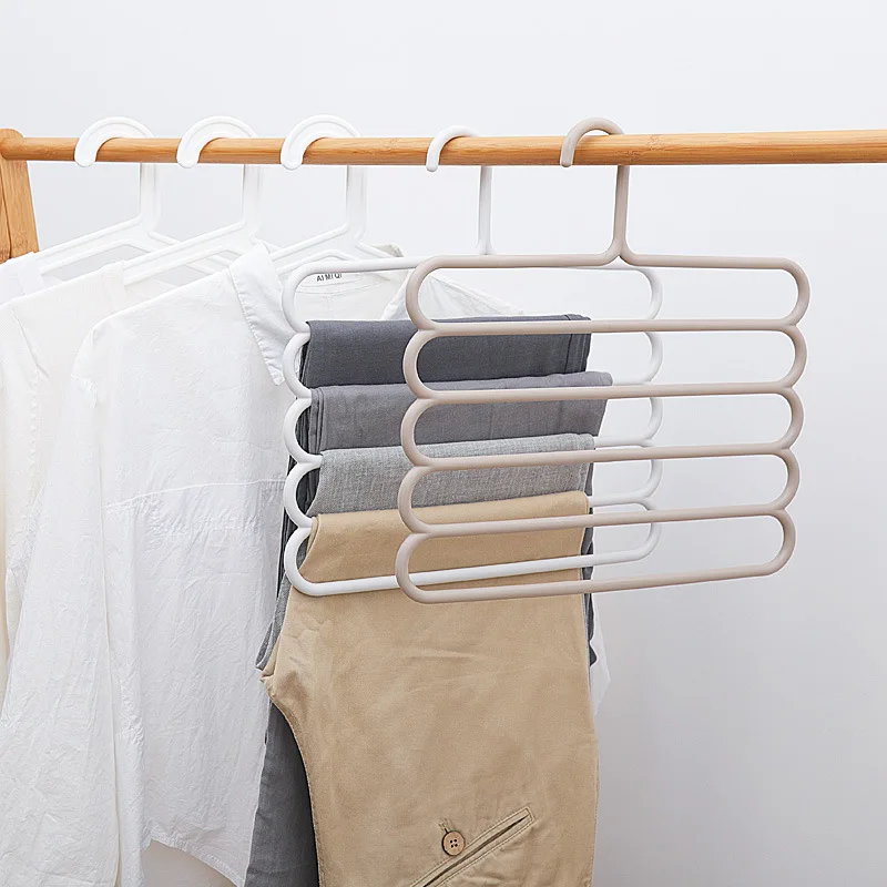 

5 Layers Hangers MultiFunctional Clothes Hangers Pants Storage Hangers Cloth Rack Multilayer Storage Cloth Hanger 1pcs