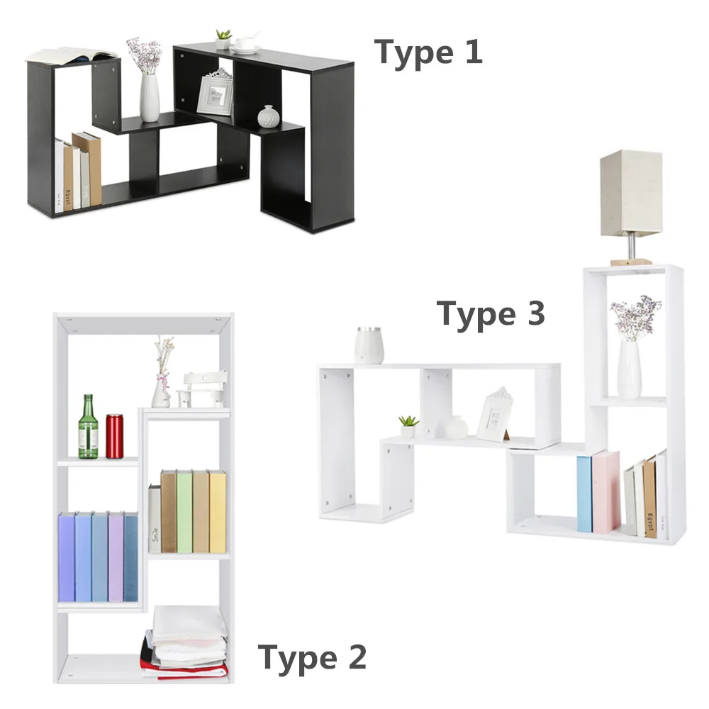 

Fashion Television Stand Wooden TV Cabinet Various Changed Book Shelf Rack Multifunctional Office Table for Living Room HWC