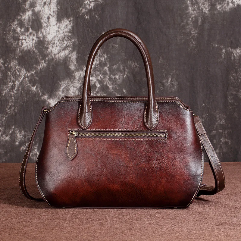 AETOO Vintage head-layer edrand women's bags, casual hand-colored handbags, ladies' postman bags