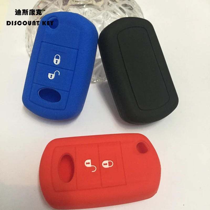 Red Silicone key cover case for LAND ROVER Range Rover Sport LR3 Discovery