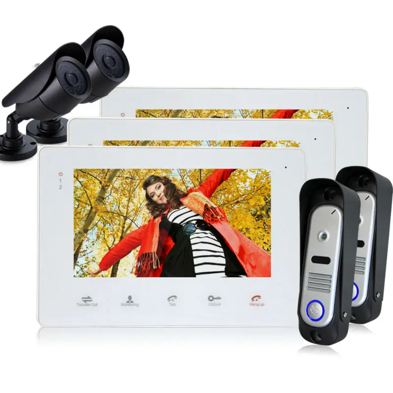 Homefong 7 LCD Digital font b Door b font Eye Viewer Doorbell IR Photo Video font