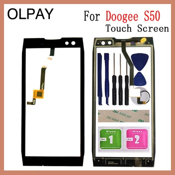 

AAA OLPAY 5.7'' Touch Panel For Doogee S50 Touch Screen Glass Digitizer Panel Lens Sensor Glass Free Adhesive+Wipes