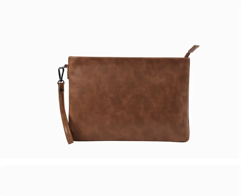 Искусственная кожа Crazy Horse коричневый модные мужские портфели мужская деловая сумка конверт стильная сумка