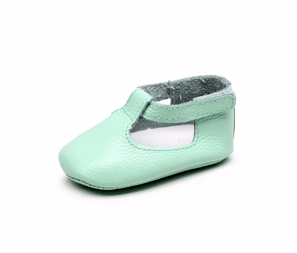 Карамельный цвет детская обувь в стиле «Мэри Джейн» из мягкой натуральной кожи для новорожденных одежда для малышей для девочек Мокасины; первые шаги мягкая подошва; для детей от 0 до 24 месяцев