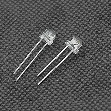 02-42 5 мм светодиодный прозрачный красный светильник-светодиод 100 шт./лот(в форме шляпы