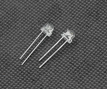 

02-42 5mm LED Transparent Red light-emitting diode 100pcs/LOT (The hat shaped)