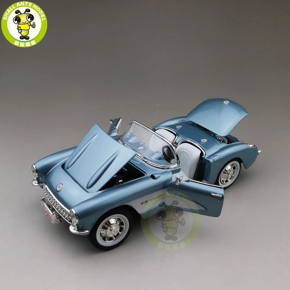 1/18 1957 Chevrolet CORVETTE Road Signature литой модельный автомобиль игрушки подарок для мальчиков девочек