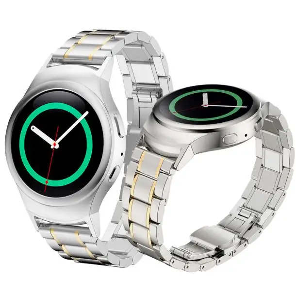 

Stainless Steel Watche Band + Connector For Samsung Gear S2 RM-720 comfortable High Quality