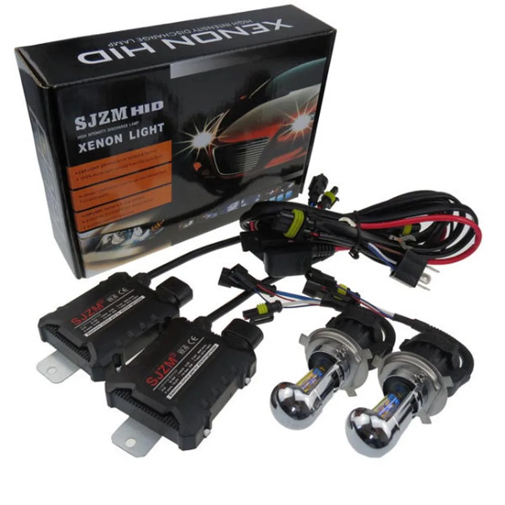 H4 3 High/Low Car Bi Xenon Bulb HID Kits 55W Hi/Lo Beam Lamp Kit Xenon