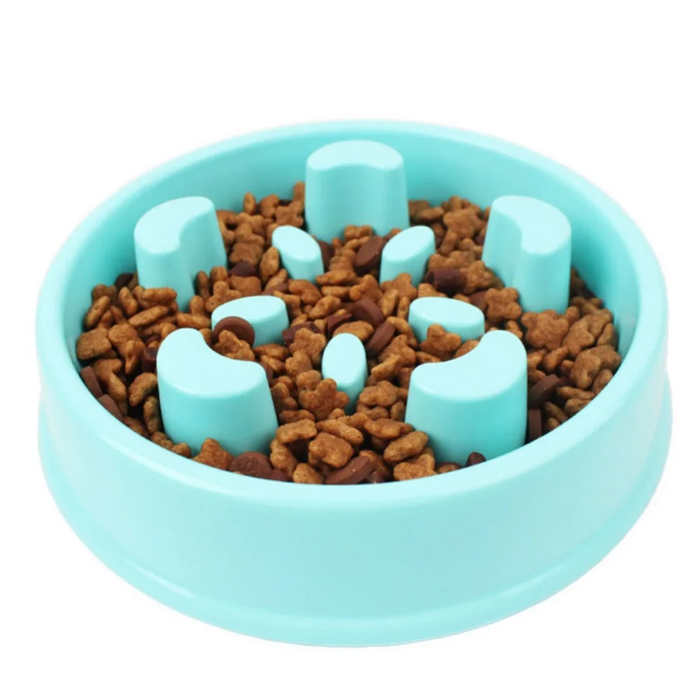 

Pet Dog Slow Eating Training Bowl for Puppy Kitten Plastic Food Feeding Bowl Pet Avoid Choke Feeder Pet Dog Training Bowls