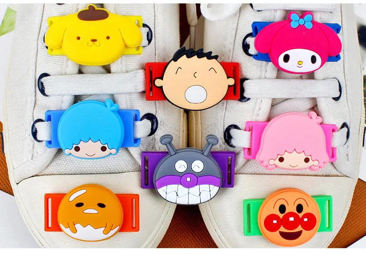 

Children's gift cartoon Melody binary star boys and girls Sports Shoes accessories PVC Cloth shoes lace accessories for kids