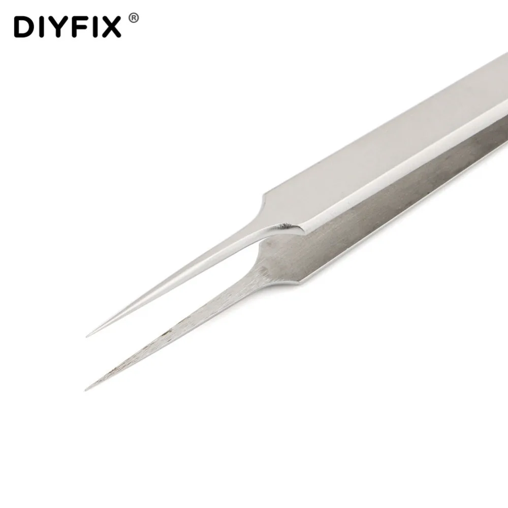 DIYFIX Precision Пинцет ультратонкие антистатические прямые пинцет плоскогубцы для Fly