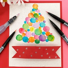 1 шт. Япония Pentel Кисть ручка 12 цветов супер тонкая мягкая Смесь Цветной маркер ручка градиент Живопись Рисунок художественные Кисти