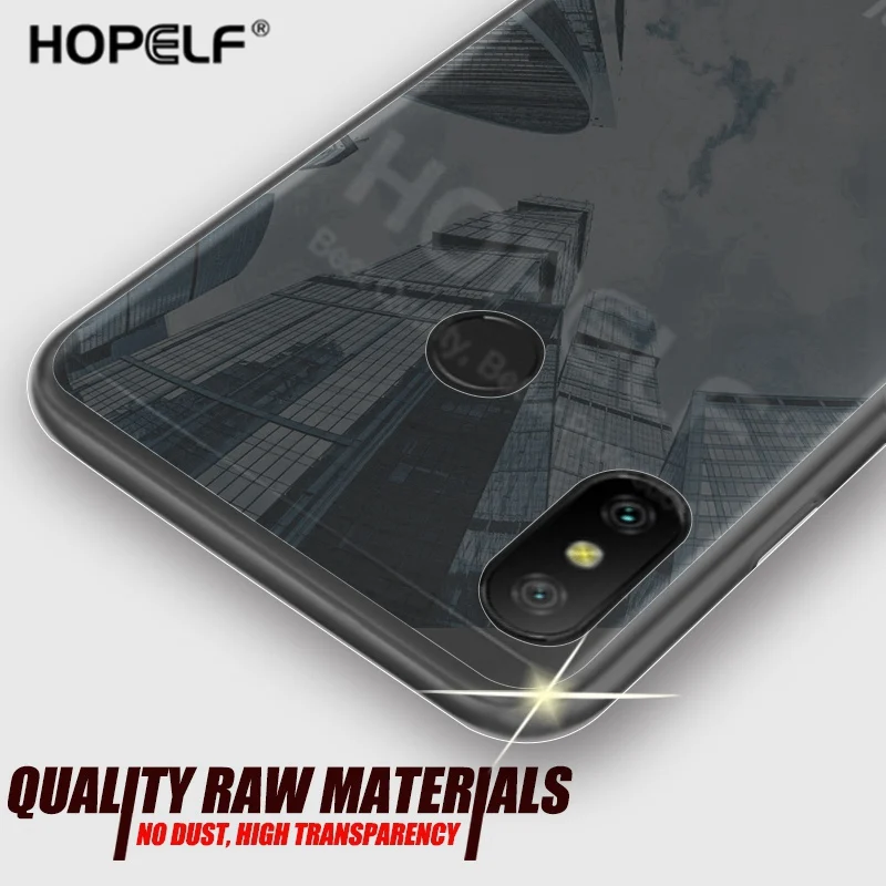 

HOPELF Clear Case for Xiaomi Mi A2 Lite Case Silicone TPU on the Phone Fitted Cover for Coque Xiaomi Mi A2 Lite Case