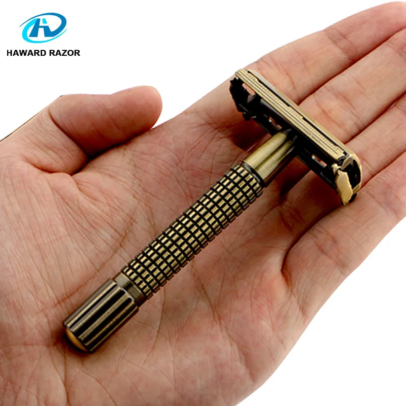 HAWARD Classic Double Edge Safety Razor Butterfly Safety Razor Packing 1 Zinc Alloy Handle 10 Blades 1 HAWARD Classic Double Edge Safety Razor Butterfly Safety Razor Packing 1 Zinc Alloy Handle 10 Blades 1