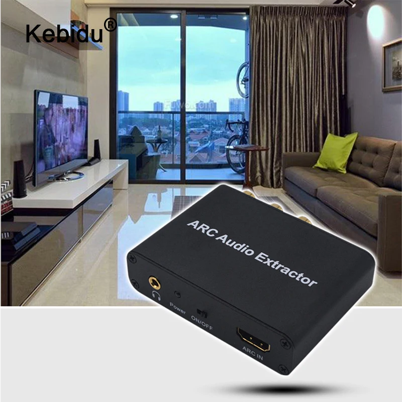 Аудио экстрактор kebidu HDMI ARC аудио адаптер для усилителя звуковая панель динамик HDTV
