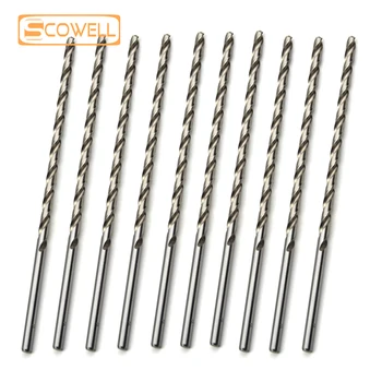 

30% off 10pcs wood metal extra long drill bits 3mm,3.5mm,4mm,4.5mm,5mm,5.5mm,6mm,7mm,8mm HSS M2 jobber drill bits for metal