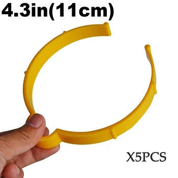 

EHDIS 5PCS 11cm PVC Vinyl Film Car Wrap Roll Clip Hoop Ring Vinyl Sheet Clip Fastener Roll Clamp Ring PVC Window Tints Tool