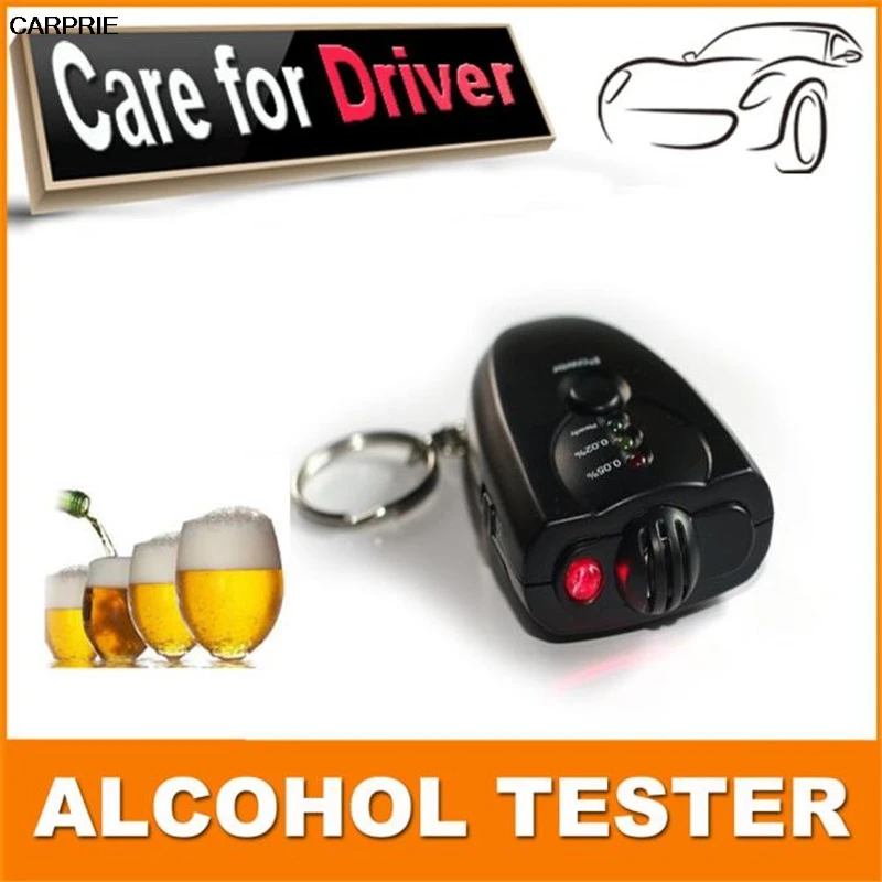 

CARPRIE Car Key Chain Alcohol Tester Digital Breathalyzer Alcohol Breath Analyze Tester TJ
