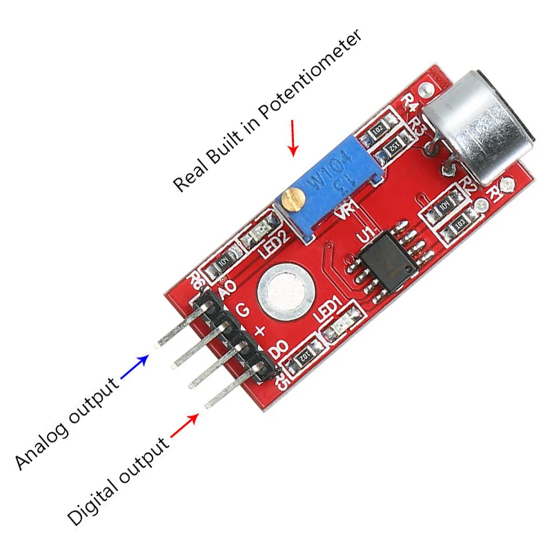 10 шт. Микрофон Звук голоса сенсор модуль для Arduino AVR PIC 5 в цифровой датчик микрофона электронный DIY детектор обнаружения чувствительный