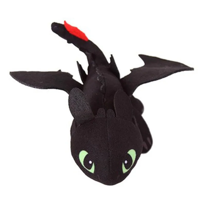 

Children's 25cm Cotton Plush/Nano Doll Cartoon Character dragon Toothless Night Fury Stuffed Toy Plush Black Doll Kids Gifts