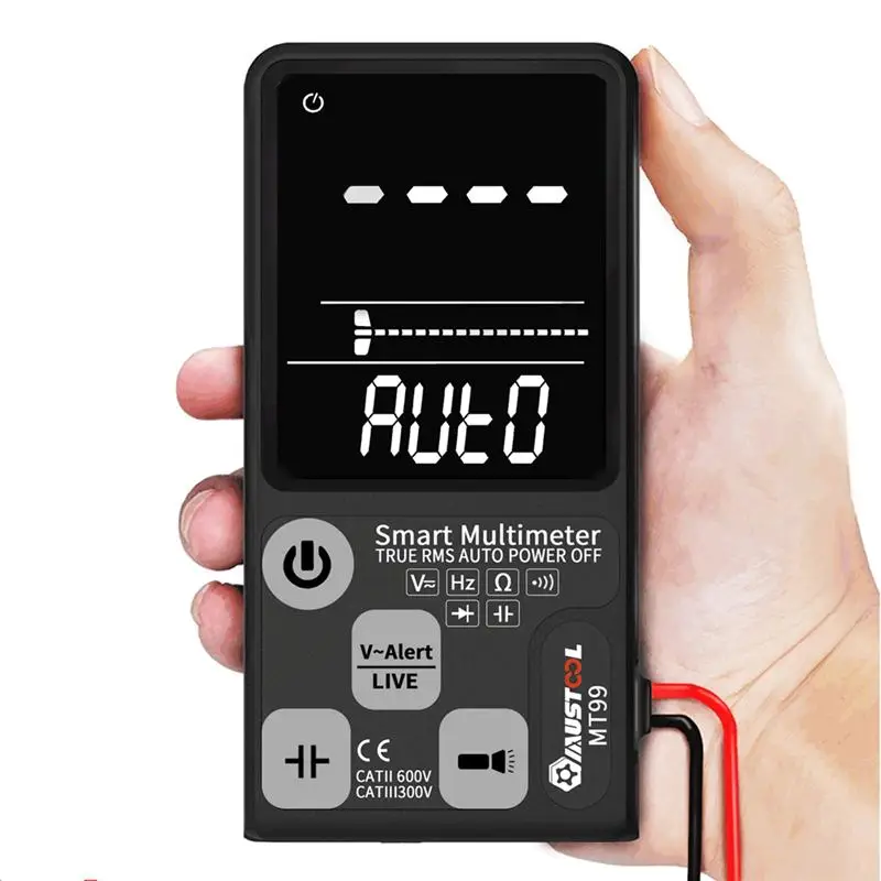 Goedkoop MUSTOOL Verbeterde MT99 True RMS 9999 Telt Digitale Multimeter Ultra grote EBTN Lcd scherm 3 Line Display Volledig auto Range DMM