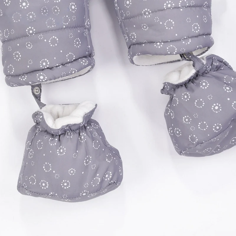 Новые брендовые Детские зимние комбинезоны; хлопковый комбинезон с капюшоном для мальчиков и девочек; зимние комбинезоны; детская одежда с принтом; утепленные комбинезоны для новорожденных; верхняя одежда
