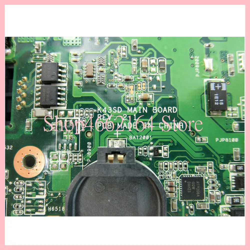 K43E placa base de Computadora Portátil para ASUS A43S P43S K43S K43E K43SD X43S P43E A43E K43SV K43SJ K43SM portátil placa base totalmente K43E placa base de Computadora Portátil para ASUS A43S P43S K43S K43E K43SD X43S P43E A43E K43SV K43SJ K43SM portátil placa base totalmente