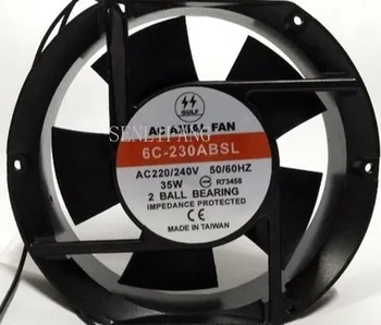 

Free shipping 6C-230ABSL Cooling Fan AC 220V/240V 35W 50/60HZ 17251 17CM 172*150*51mm 2 Wires