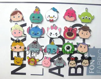 

Hot Sale 200 pcs Cartoon mix stitch mickey minnie eye duck eeyore princess head Charm Pendants DIY Jewelry Making G-17