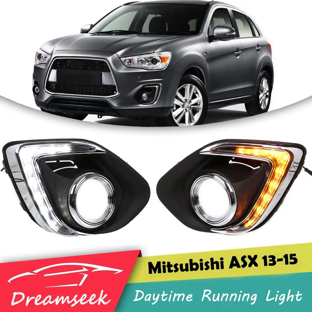 Светодиодные дневные ходовые огни для Mitsubishi ASX Outlander Sport 2013 2014 2015 светильник с