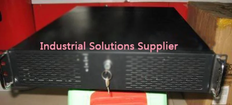 

New Server Large-Panel 2U Lengthen Industrial Computer Case Full Black Belt Lock Belt Panel 2U Computer Case
