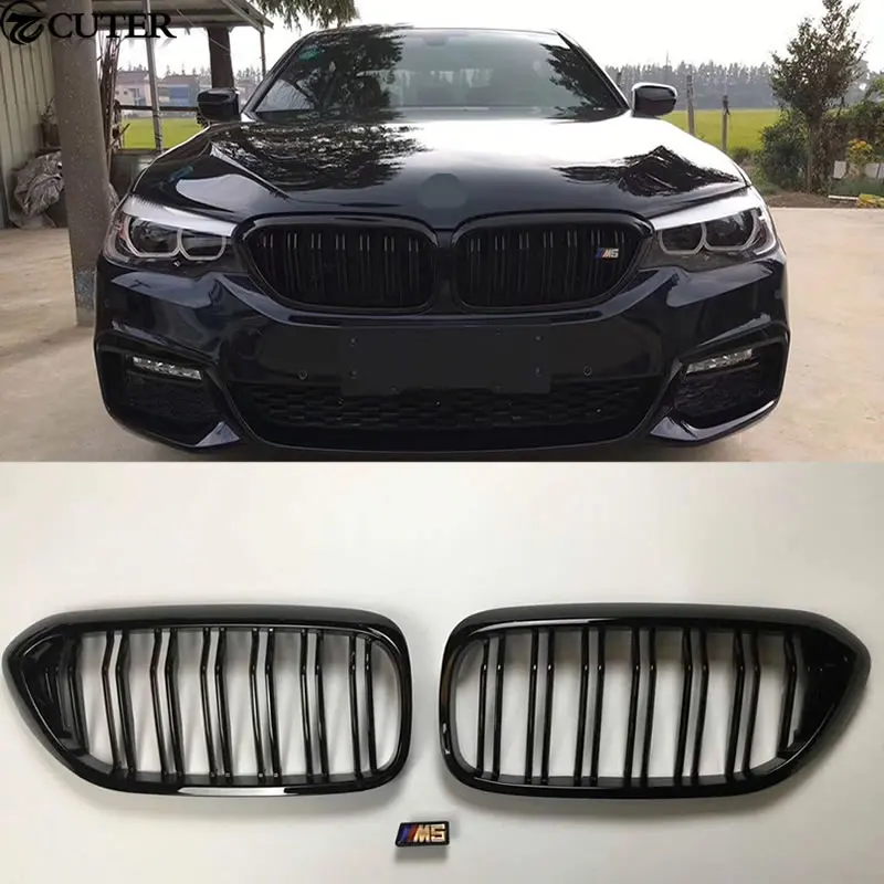 

G30 G38 M5 full black PP Front bumper mesh Grill for BMW G30 G38 grille car body kit 2018