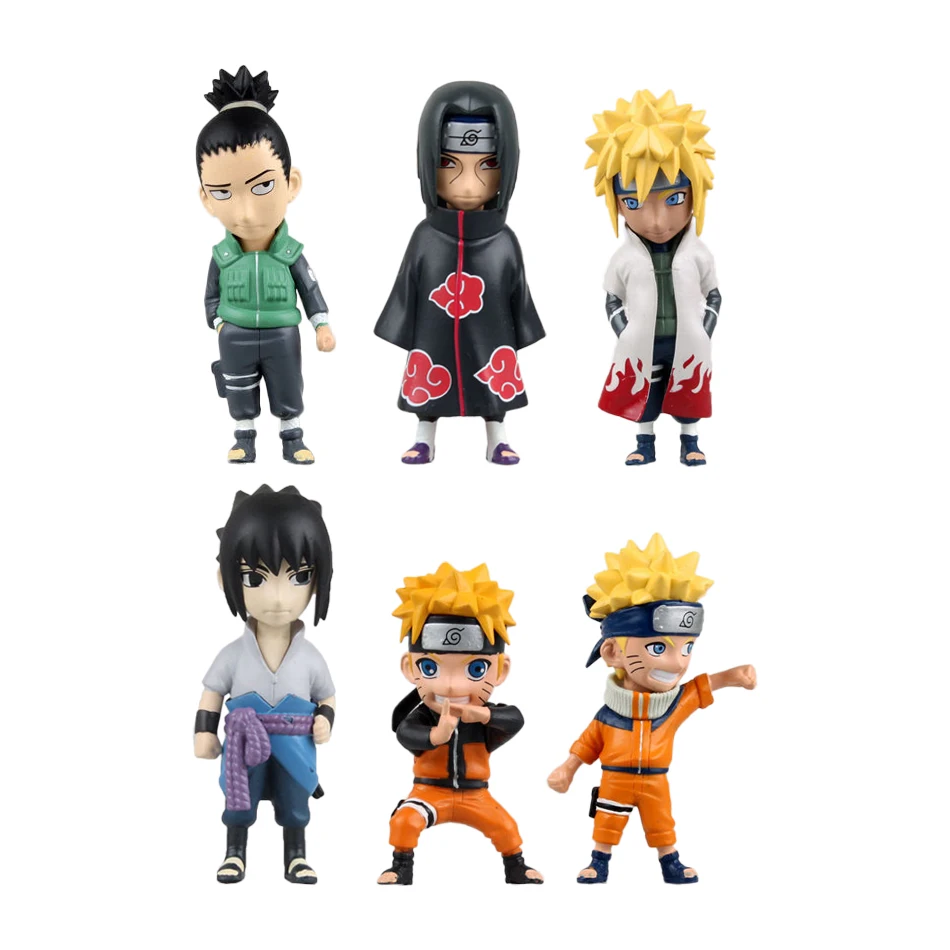 Xinduplan 6 Pcs Shikamaru Itachi Naruto Anime Sasuke Minato Lucu