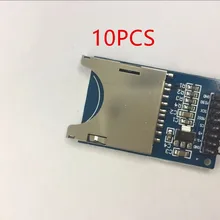 10 шт. чтение и модуль записи модуль SD карты слот для карт считыватель сокетов ARM MCU