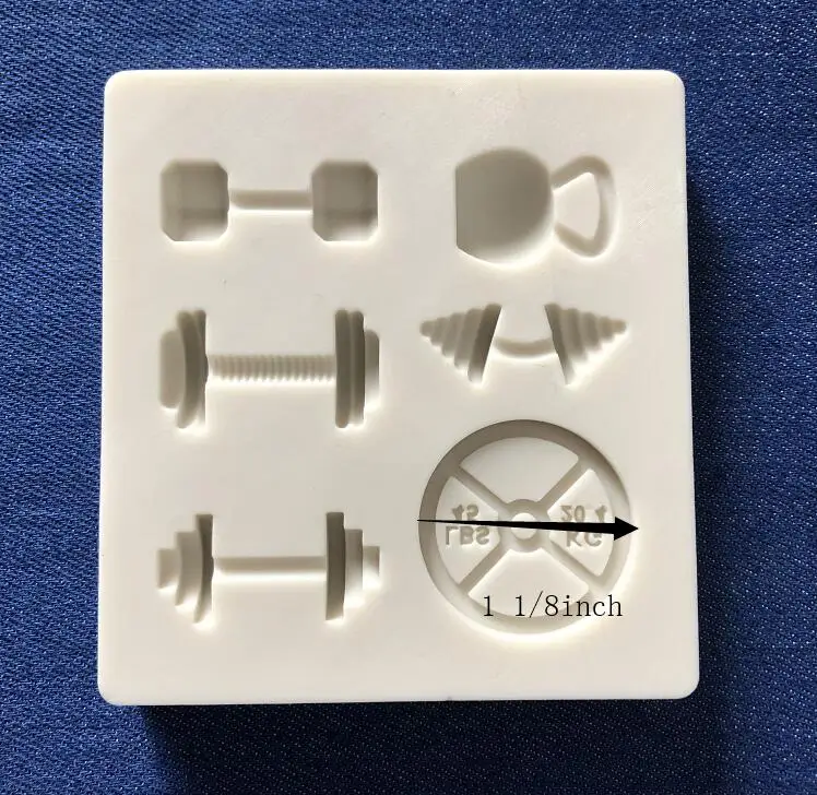 Инструменты для торта Спорт Фитнес тренировки упражнения гантели силиконовые формы декор для капкейков украшения Gumpaste помадка торт инструмент плесень