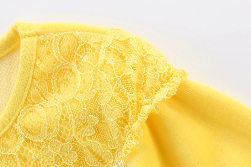 Spring and Autumn Velour Long Sleeve Shirts Girls Lace 3 pcs/lot Blouse Little Q Baby Clothes kids Clothing
