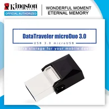 kingston microDuo 3,0 высокоскоростной 70 м/с флеш-накопитель 32 Гб OTG USB 3,0 двойной OTG USB флеш-накопитель 64 ГБ флеш-накопитель 16 Гб