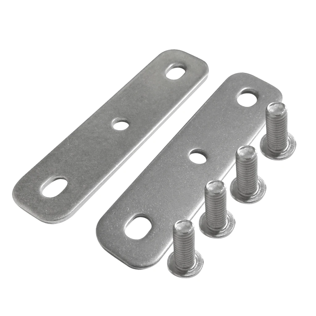 Perfeclan 2 Pieces Stainless Steel Kayak Trolling Electric Motor Bracket Mounting Plates Attaches Motor Bracket to the Gunwales