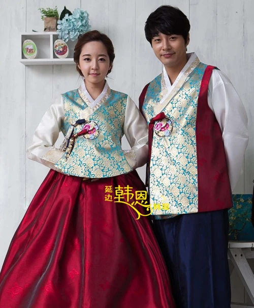 Korean National Hanbok Dress Custom Made Women Men Hanbok Korean
