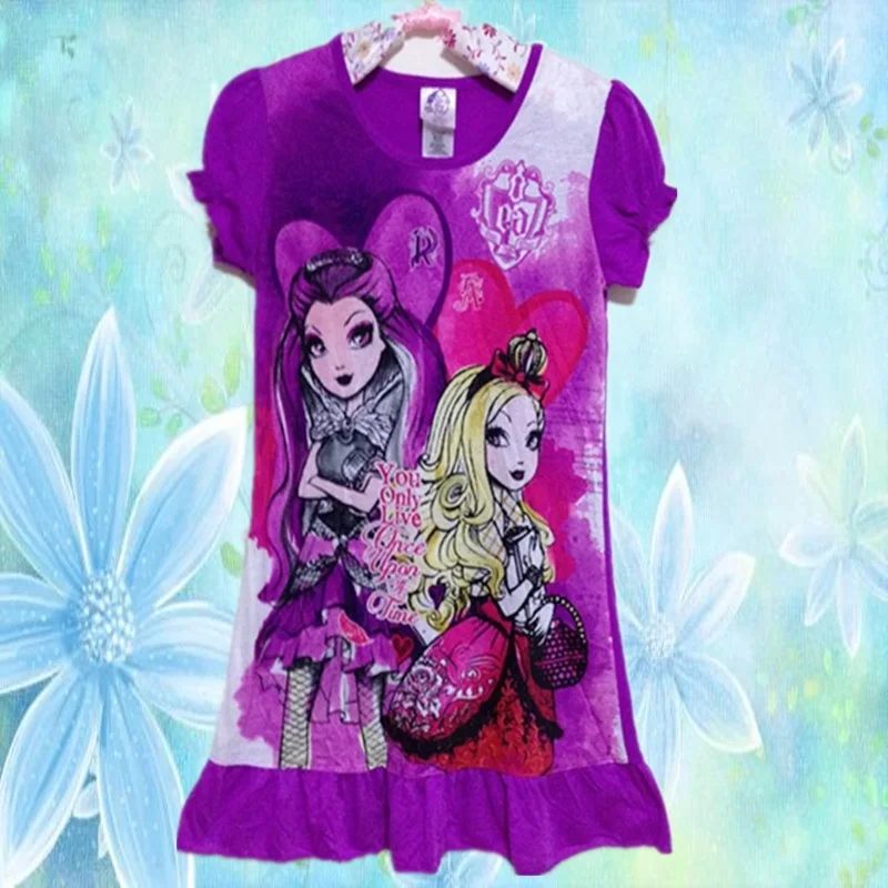 Girl ever after high dress Kids monster high dress girl summer dress ever after high dress girl
