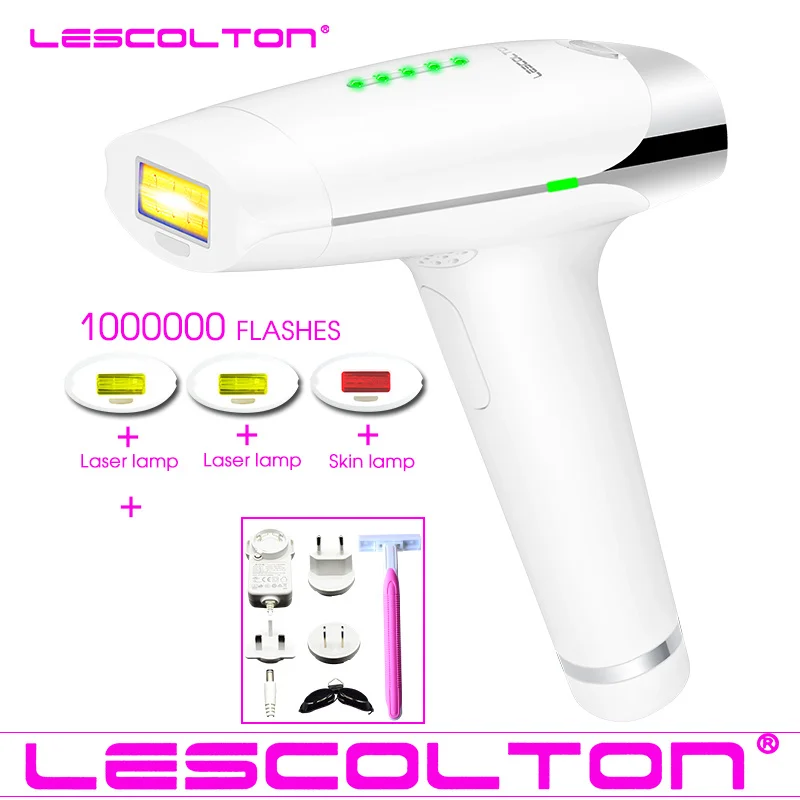 Lescolton 1900000 раз T009 постоянный лазерный эпилятор IPL эпилятор ipl эпилятор для депиляции всего тела ipl лазерный эпилятор - Цвет: 1000000times white