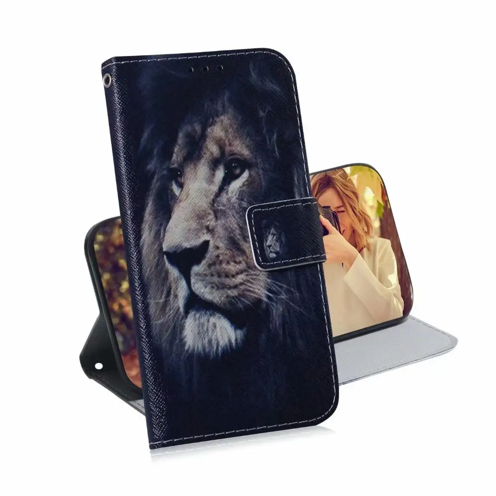SKOORJAN телефон Etui для Coque Nokia 3 2 4 чехол Волк тигр лев окрашенный флип из