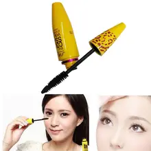 Yanqina Удлиняющая Тушь 3D волокна с леопардовым принтом ресниц длинная Черная тушь для завивки