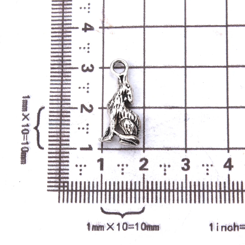 10pcs-lot-20-x-10mm-Wolf-Charms-Antique-Silver-Tone-2-Side-for-diy-charms-necklace (2) - 