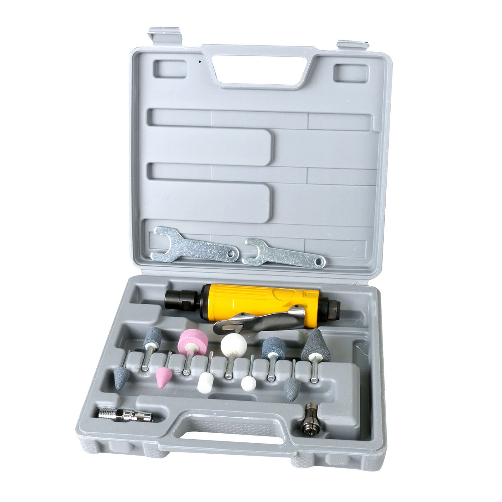 15pcs Pneumatic 1/4 Inch Air Die Angle Grinder Polisher Stone Set 90 PSI Tire Tyre Repair