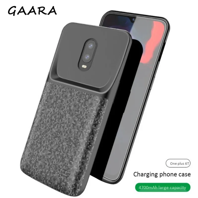 

4700mAh High Capacity Backup External Battery Charger Case For Oneplus 6T Powerbank Pack Charging Case Cover for One Plus 6T