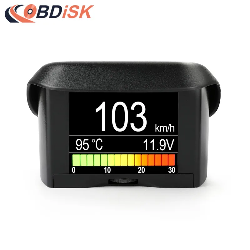 

2.4" Car OBD Smart Digital meter& Alarm Fault Code Water Temperature Gauge Digital Voltage Speed Meter Multi-Function Display