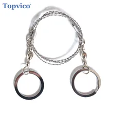Topvico портативная проволочная пила из нержавеющей стали для выживания самозащиты, личная охотничья пила для кемпинга, ручные пилы