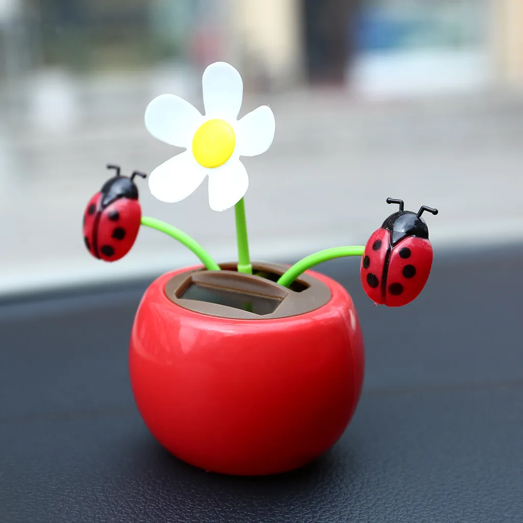 

Solar Powered Dancing Flower Swinging Animated Dancer Toy Car Decoration 3 color attractive auto accessorie ABS Multipurpose 8Z